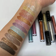 Eyeshadow liquid Glitter Long Lasting Pigments Metals Gloss Shimmer Eyeshadow Glow Eye Makeup (Rosegold) - Product Image
