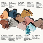 Pacifica Eyeshadow Palette – Malibu Mineral Eyeshadow, Blendable Neutral Shades with Velvet Matte, Shimmer & Metallic, Coc...
