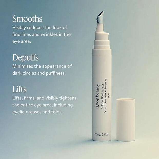 goop Beauty 3x Retinol Eye Lift Serum | Fine Lines and Wrinkles Treatment | 0.5 fl oz - Product Image