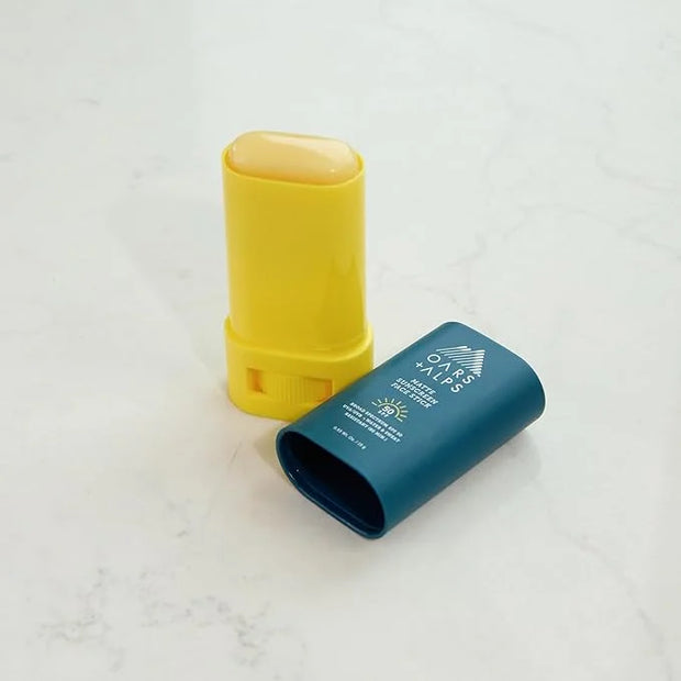 Oars + Alps Matte Sunscreen Face Stick SPF 50, Water & Sweat Resistant Sunblock, Broad Spectrum UVA/UVB Protection, Dermat...