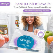 NEWGO Cooling Gel Eye Mask - Reusable Cold Pack for Puffy Eyes, Dark Circles, Migraine, Stress Relief - Purple With Soft P...