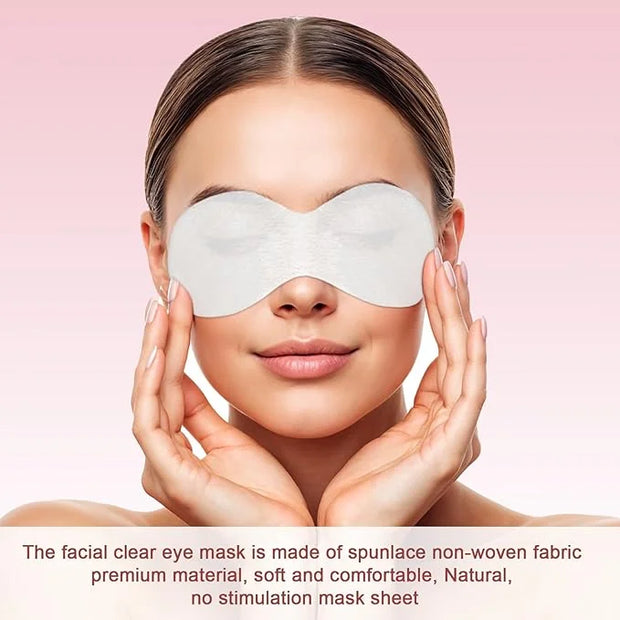 200 Sheets Disposable Facial Eye Mask Paper Non-Woven Eye Care Cotton Eye Pads Cosmetic Eye Patches Spa Eye Covers Beauty ...