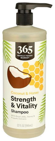 365 by Whole Foods Market, Strength & Vitality Shampoo, Coconut & Honey, 32 Fl Oz - Product Image