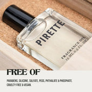 PIRETTE Fragrance Oil Roll On, Beach-Inspired, Long Lasting Perfume Oil with Notes of Fresh Green Coconut, Surf Wax & Suns...