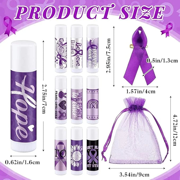 50 Set Overdose Awareness Lip Balms Alzheimer's