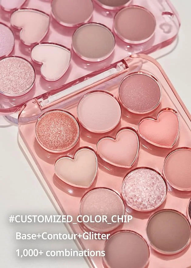 COLORGRAM Pin Point Eyeshadow Palette 01 Peach+Coral= |