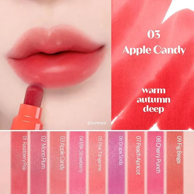 ETUDE Dear Darling Marker Tint #3 Apple Candy (5g) | Hydrating & Long Lasting Lip Stain | High Pigmented Lip Maker with Ea...