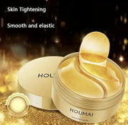 24k Gold Under Eye Gel Patches (60 pairs) Puffy Eyes, Wrinkles, Reduce Dark Circles - Product Image