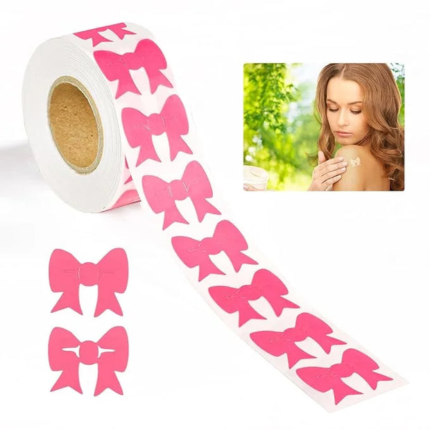 500pcs Tanning Stickers, Bowknot Tan Body Stickers Outdoor Sunbathing Tattoo Stickers Suntan Stickers Know When to re-Appl...