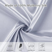 2 Pack Satin Pillowcase with Latent Zipper, Adjustable Satin Eye Mask for Sleeping and Satin Volume Scrunchie for Hair and...