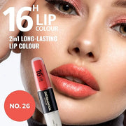 Dermacol NEW 16-Hour Lip Colour, Highly Pigmented Glossy Lip Stain, Two-Phase Lip Plumper Gloss, Kissproof Lip Makeup Prod...