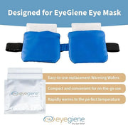 EyeGiene Refill - Insta-Warming Wafers for Self Heating Eye Mask – Warm Compress for Eyes, Multi-Use Heat Treatment for Dr...