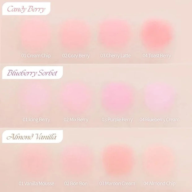 Dasique Blending Mood Cheek #08 Blueberry Sorbet | 4 Blendable Shades in Lightweight Smooth Powder | Vegan | Blush - Produ...
