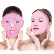 Bundle of CONBELLA Cold Face Eye Masks Ice Face Mask Hot Cold Compress and Ice Face Mask and Silicone Face Mask Cover Set ...