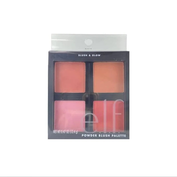 e.l.f. Cosmetics Powder Blush Palette, Four Blush Shades for Beautiful, Long-Lasting Pigment, Light - Product Image