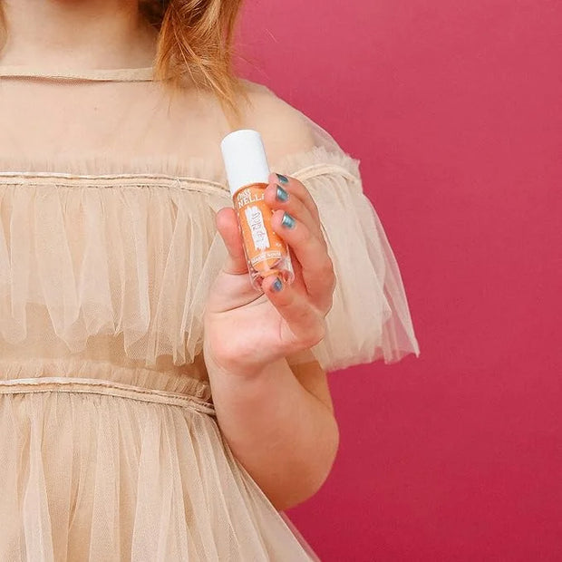 MISS NELLA Magic Spell Lip Gloss, Peach hydrating children Lip Gloss, watermelon scent, gentle on the skin. gives a sheer ...