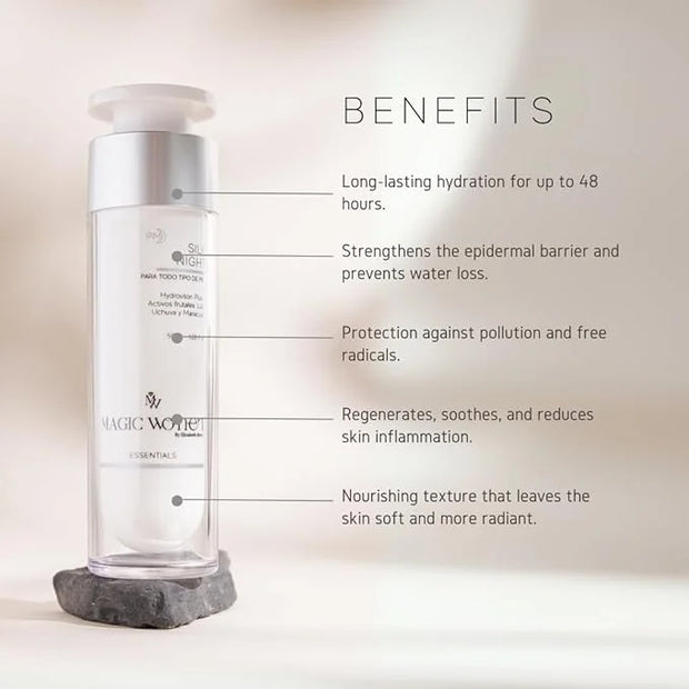 Silk Night Cream – Hydrating Face Moisturizer with Hidroviton Plus, Bioemulsión LUM & Vitaloe – Night Cream for Normal to ...