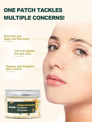 Golden Osmanthus Anti Aging Eye Mask for Dark Circles and Puffiness Reduce Wrinkles,with Hydrolyzedsoy protein, Osmanthusf...