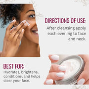 Vitamin C Night Cream for Face and Neck with Evening Primrose Oil, Manuka Honey & Sweet Almond Oil | Plant Based Formula |...
