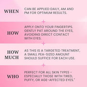 Amarose Anti-Aging Eye Gel – Brighten, Cool, and Hydrate for Dark Circles, Puffy Eyes, and Wrinkles – Organic Eye Treatmen...