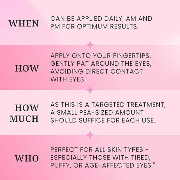 Amarose Anti-Aging Eye Gel – Brighten, Cool, and Hydrate for Dark Circles, Puffy Eyes, and Wrinkles – Organic Eye Treatmen...