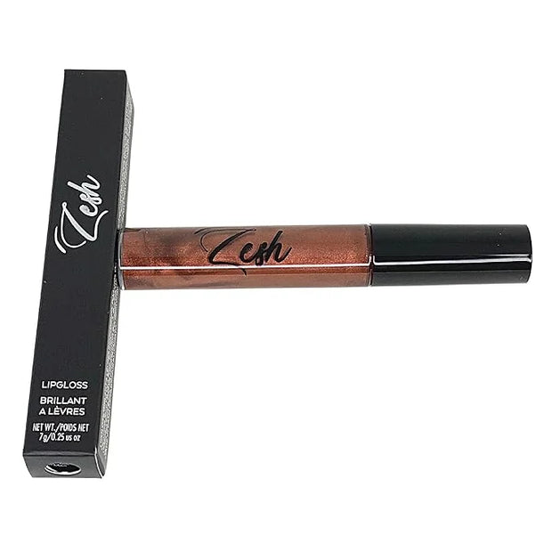 Zesh Cocoa Shine Lip Gloss - Enriched with antioxidant vitamin E and natural vanillin extract, 7g, Made in Canada - Produc...