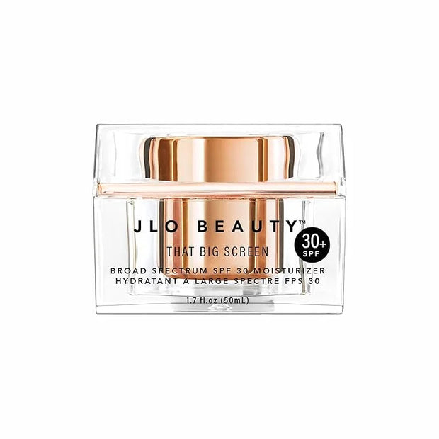 JLO Beauty That Big Screen Broad Spectrum SPF 30 Face Moisturizer, Hydrates, Protects, Luminizes, Lightweight Hyaluronic A...
