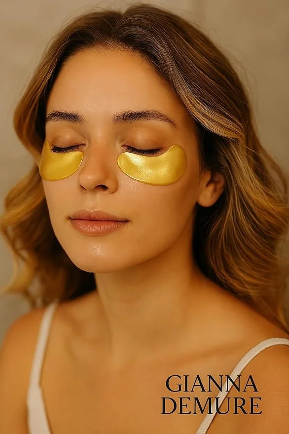 Under Eye Patches for Dark Circles and Puffiness – 24 Collagen Pairs for Puffy Eyes, Wrinkles & Bags – Gold Gel Eye Mask V...
