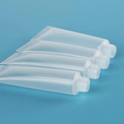 COSIDEA 50 pack Empty White 15ml Squeeze lip gloss tubes with wand 0.5oz soft lipgloss container chapstick containers empt...