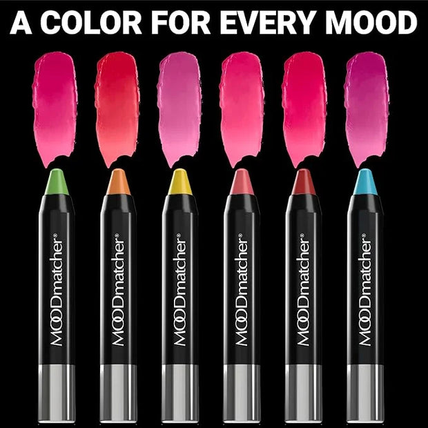 MOODmatcher Twist Stick Original Color-Change Lipstick, Red-12 Hour Long Wear, Waterproof, Ultra Hydrating With Aloe & Vit...