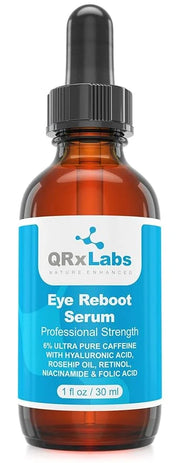 Eye Reboot Serum with 6% Caffeine, Hyaluronic Acid, Retinol & Niacinamide – Hydrating Formula For Delicate Eye Area – Help...