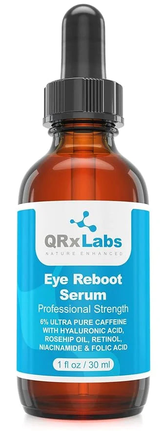 Eye Reboot Serum with 6% Caffeine, Hyaluronic Acid, Retinol & Niacinamide – Hydrating Formula For Delicate Eye Area – Help...