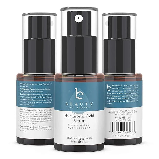 Face Serum - Hyaluronic Acid Serum for Face Anti Aging Serum with Hyaluronic Acid & Aloe Vera Hydrating Serum, Anti Wrinkl...