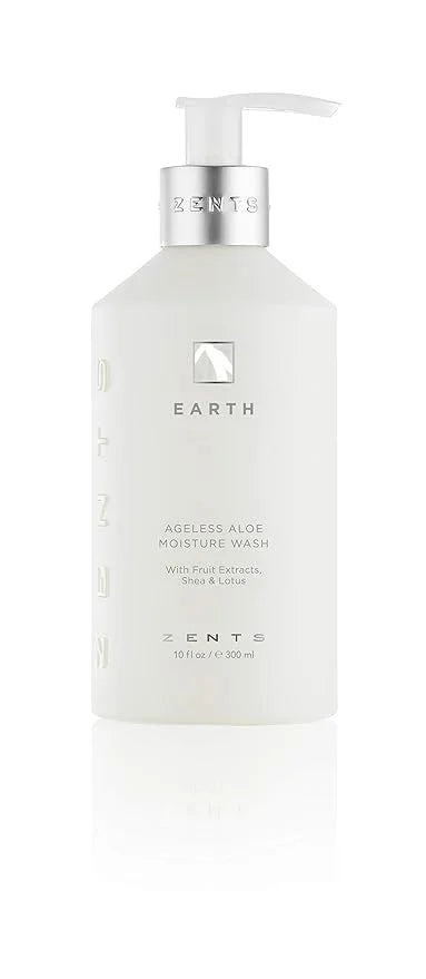Zents Moisturizing & Cleansing Skincare Set (Earth Fragrance) | Probiotic Lotion & Body Wash with Organic Shea Butter & Al...