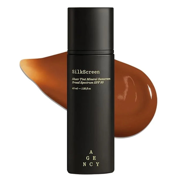 SilkScreen Sheer Tinted SPF 50 Mineral Face Sunscreen, Anti-Aging Hydrating Serum, Visibly Smooths and Enhances Glow, Agen...