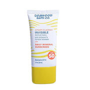 Seaweed Bath Co. Smooth & Protect Invisible Mineral SPF 50 Zinc Oxide Face Sunscreen Gel, 1.7 Oz., Unscented Lightweight F...