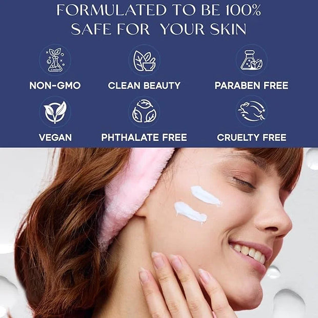 Korean Hyaluronic Acid & Collagen Face Moisturizer - Dermatologist Tested, Ultra Hydrating, Anti-Aging, Clean Beauty, Crue...