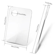 Makeup Palette Tray, Acrylic Foundation Palette with Spatula