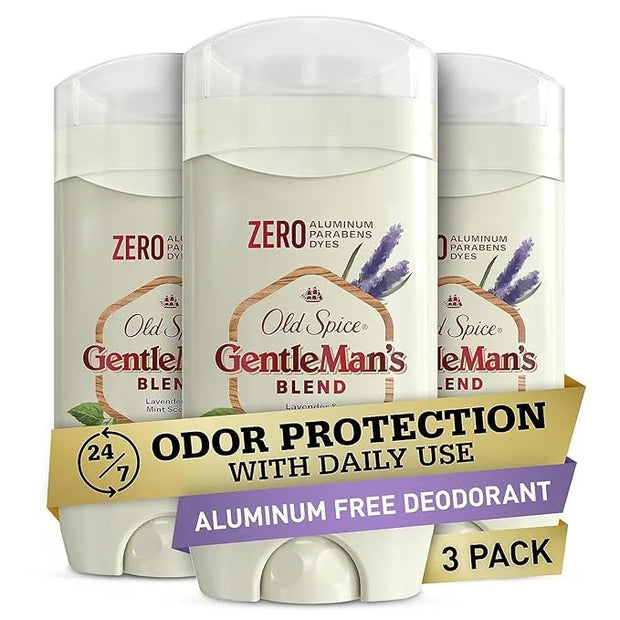 Old Spice GentleMan's Aluminum Free Dry Feel Deodorant for Men, 24/7 Lasting Freshness, Gentle on Skin with Skin Condition...