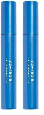CoverGirl Professional 3-in-1 Straight Brush Mascara, 210 Black Brown, 0.3 Ounce (Pack of 2) - Product Image