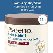 Aveeno Skin Relief Intense Moisture Repair Body Cream with Triple Oat & Shea Butter Formula, Helps Relieve & Restore Extra...