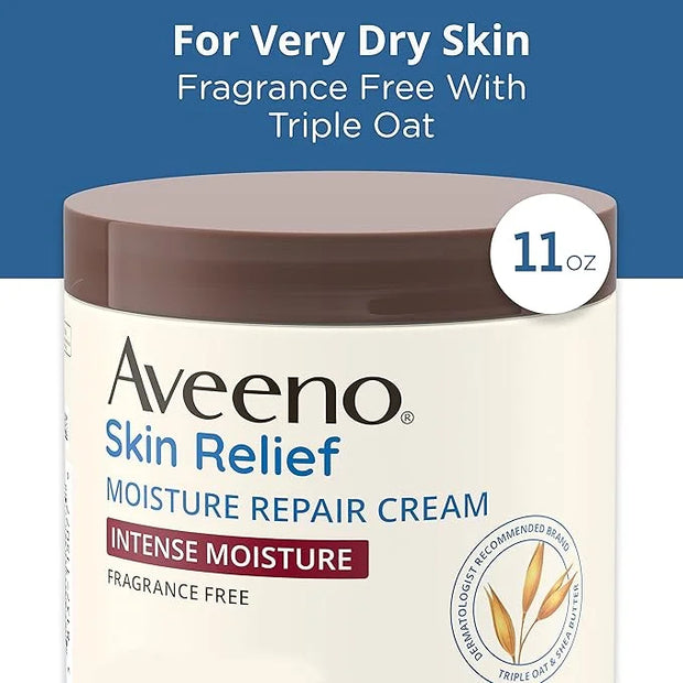 Aveeno Skin Relief Intense Moisture Repair Body Cream with Triple Oat & Shea Butter Formula, Helps Relieve & Restore Extra...