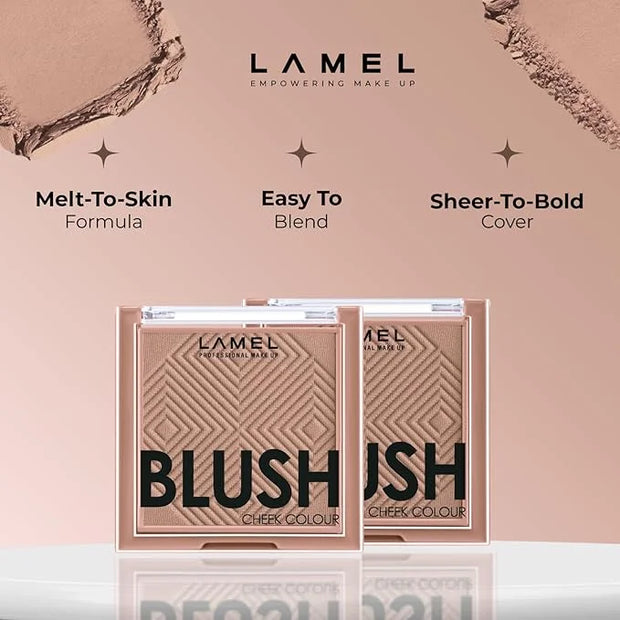 Blush Cheek Taupe Color Mini - Natural, Lightweight, Smooth, Blendable Powder - Shading & Contouring - 4 Universal Shades ...