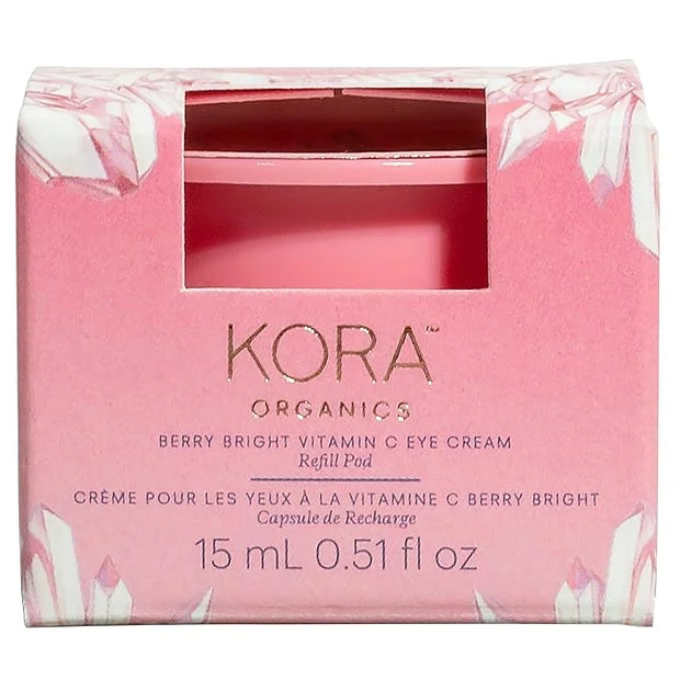 KORA Organics Berry Bright Firming Vitamin C Eye Cream Refill Pod, Hydrate & Strengthen, Certified Organic, Cruelty Free, ...