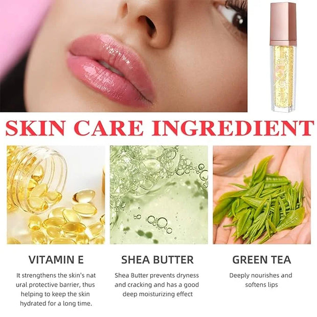 Lip Plumper Gloss,Moisturizing Lip Plumping Lip Gloss,Nourishing Lip Plump Lip Care Products,for Reducing Fine Lines and S...