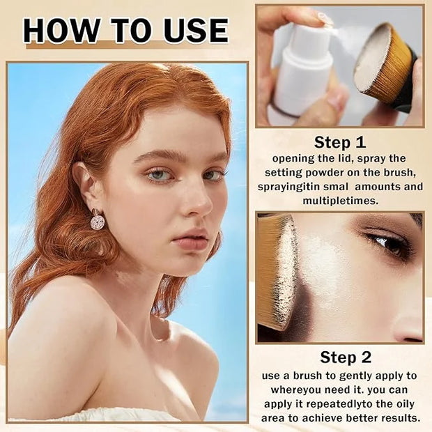 AWCCXMYM Sunscreen Powder Setting Powder SPF 35 Mineral Full Coverage Scalp Sunscreen Setting Spray Powder Makeup for Hair...