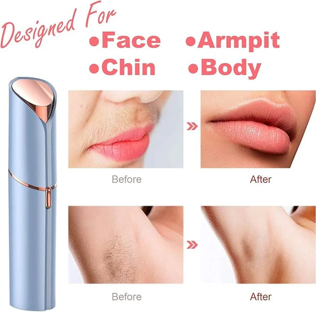 Facial Hair Remover, Removal Shaver for Women, Rosarden USB Rechargeable IPX6 Waterproof Eyebrow Face Razor Trimmer for Li...