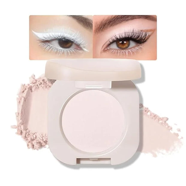 Pressed Single Matte Eyeshadow Palette, Matte nude White Eyeshadow For Old Women, Pigmented Waterproof Sombras Para Ojos, ...