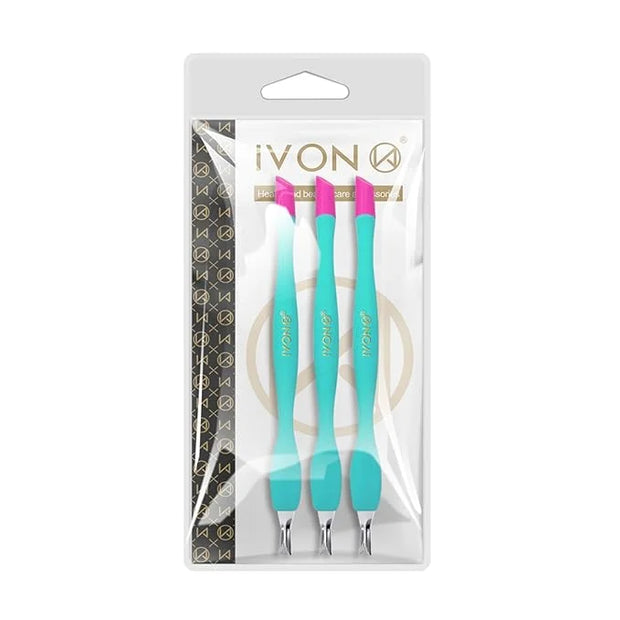 IVON 3pcs Cuticle Trimmer Pusher,
