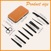 Yougai 9 Pcs Tweezers Set for Facial Hair Women with Travel Case, Professional Stainless Steel Eyebrow Tweezers Kit Great ...